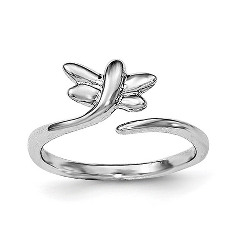 Dragonfly Toe Ring Sterling Silver Rhodium-plated MPN: QR6051