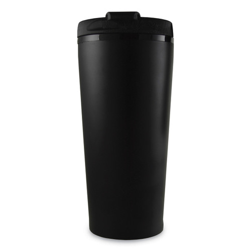 Black Engravable 16 oz Travel Tumbler Stainless Steel GM13835