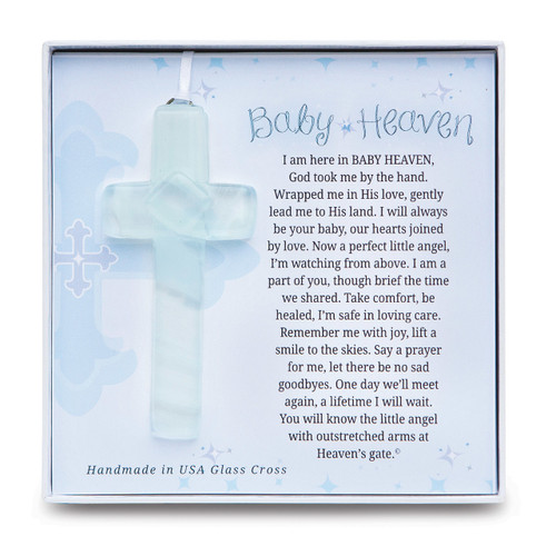 Baby Heaven Glass Cross GM14254