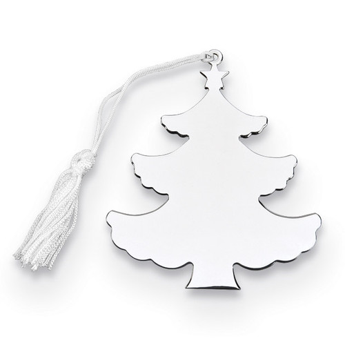 Nickel-plated Tree Ornament with White Tassel GM14652