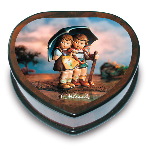 Artist Hummel Heart Shaped Stormy Weather Music Box, MPN: GM15100, UPC: 802192910583