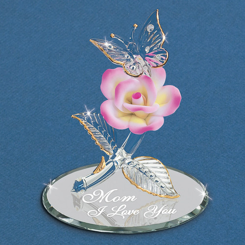 Butterfly Mom I Love You Figurine Glass Baron GM15111