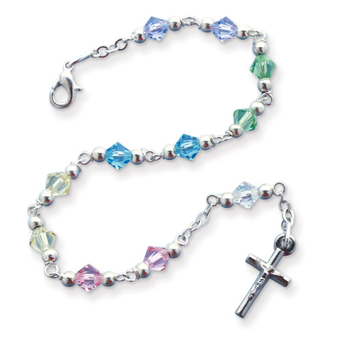 Multi-color Bead Rosary Bracelet GM17992