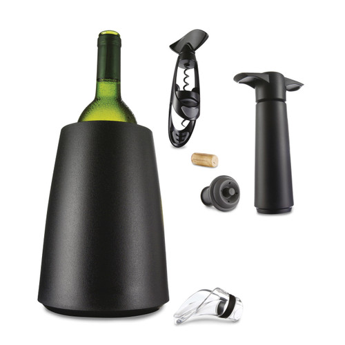 Black Elegant Wine Cooler Gift Set GM9958