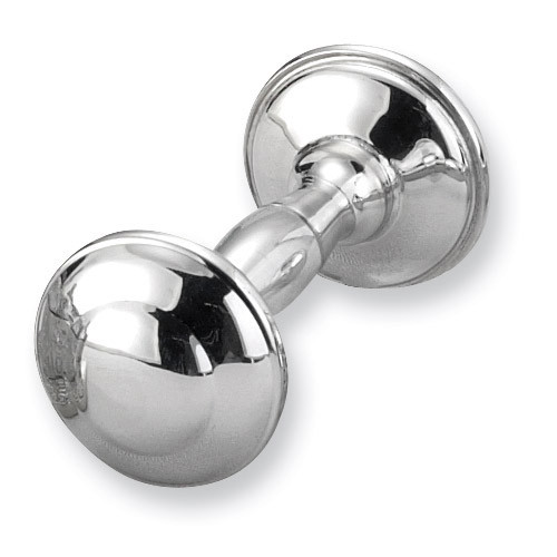 Pewter Dumbbell Rattle GP8936