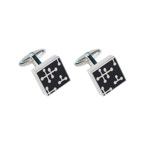 Acme Dots Black Cufflinks
