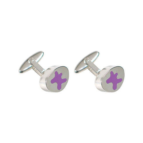 Acme Blob Silver Cufflinks