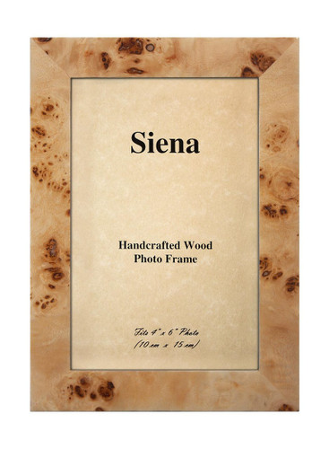 Tizo 4 x 6 Inch Clouds Up Wood Picture Frame - Tan