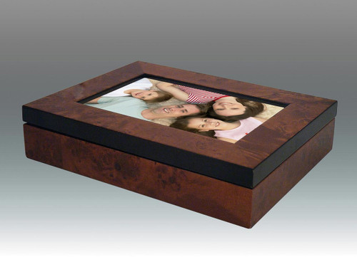 Tizo 4 x 6 Inch Photo Box Family Wooden Photo Box 340BRN4BX - Brown, MPN: 340BRN4BX