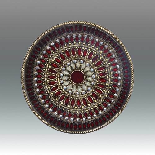 Tizo Galaxies Jeweltone Round Coaster - Red