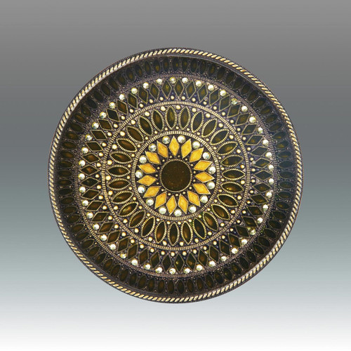 Tizo Galaxies Jeweltone Round Coaster - Brown
