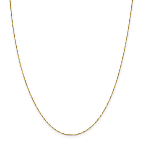 .7mm Box Chain 24 Inch 18k Gold 18LP18-24