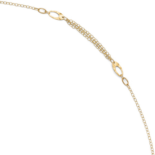 1 inch Extender Anklet 10 Inch 14k Gold Polished LF699-10