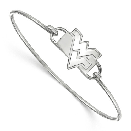 Collegiate West Virginia University Small Center Wire Bangle Sterling Silver, MPN: SS022WVU-8, UPC: 191101097485