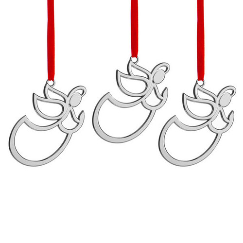Nambe Mini Angel Ornament Set of 3 MT1058