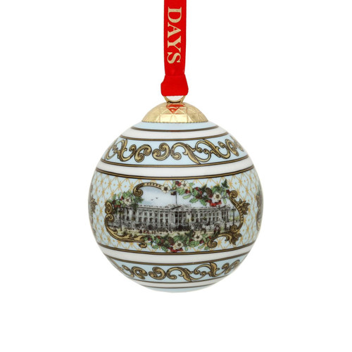 Halcyon Days Buckingham Palace Bauble Ornament BCBUC12XBN