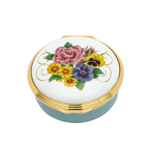 Halcyon Days CoM Shell Garden Enamel Box, MPN: ENCSG1201G, EAN: 5060171160823