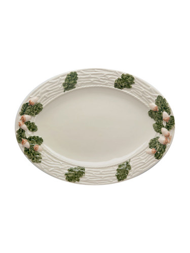 Bordallo Pinheiro Acorns Oval Platter Decorated 65000284