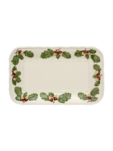 Bordallo Pinheiro Acorns Rectangular Platter Decorated 65000388