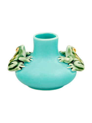 Bordallo Pinheiro Arte Bordallo Medium Vase Two Frogs Decorated 65003935