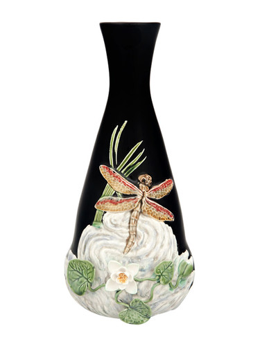 Bordallo Pinheiro Arte Bordallo Vase Dragonfly Decorated 65003922