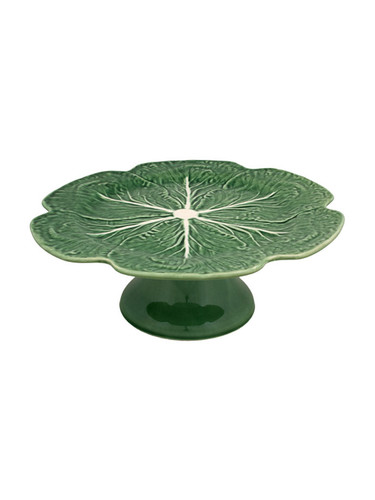 Bordallo Pinheiro Cabbage Cake Stand Green Natural 65000715