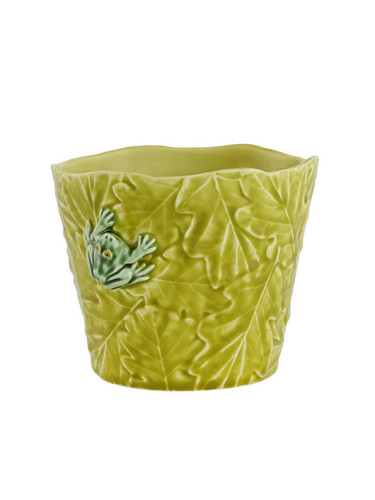 Bordallo Pinheiro Garden of Insects Vase with Frog Decorated 65019400