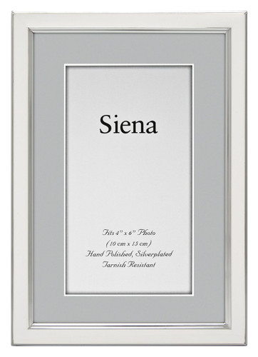Tizo Narrow Enamel White Silver-plated Picture Frame 5 x 7 Inch, MPN: 5120WHT-57