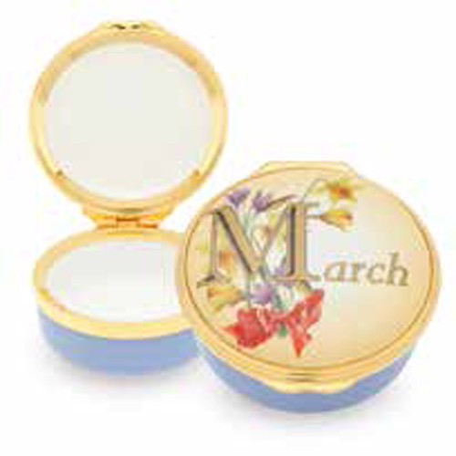 Halcyon Days March Enamel Box, MPN: ENMMA2701G