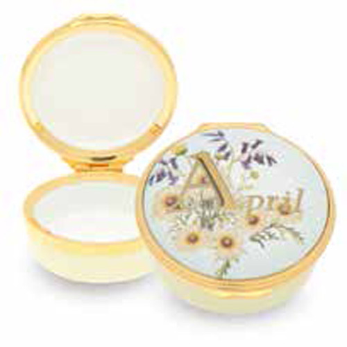 Halcyon Days April Enamel Box, MPN: ENMAP0501G