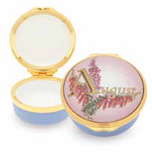 Halcyon Days August Enamel Box, MPN: ENMAU1301G