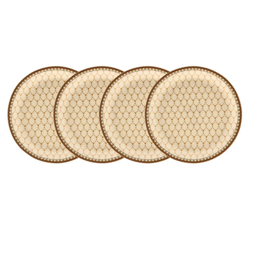Halcyon Days GC Antler Trellis Ivory Coaster Set x 4 BCGAT04SCN