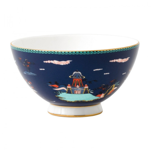 Wedgwood Wonderlust Wonderlust Bowl 4.3 Inch Blue Pagoda