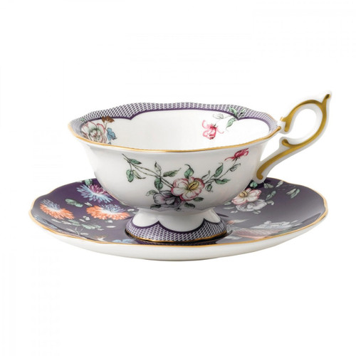 Wedgwood Wonderlust Wonderlust Teacup & Saucer Set Midnight Crane