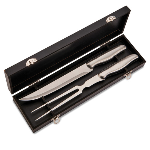 2 Pc Carving Set In Black Box Stainless Steel, MPN: GM18694, UPC: 47105158304