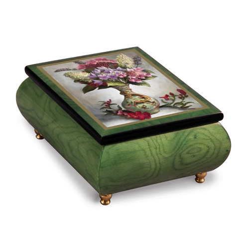 Artist Brenda Burke - The Little Dragon Vase Music Box GM18758