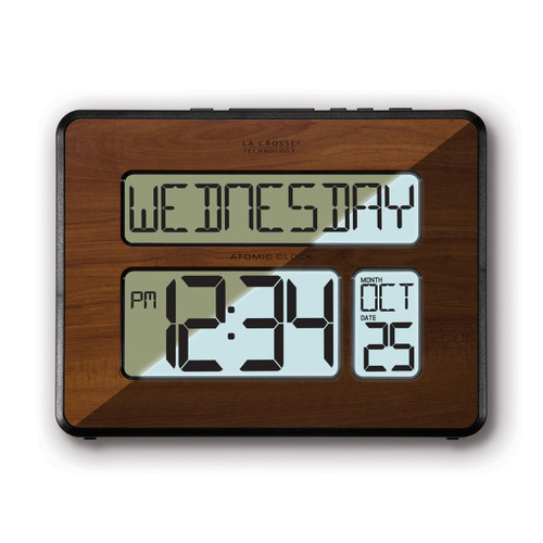 Atomic Digital Wall Clock with White Backlight GM19006