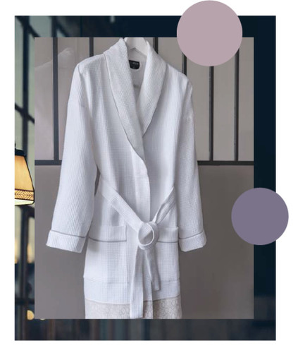 Le Jacquard Francais Esthete Cloud Grey Robe Small Size 22203