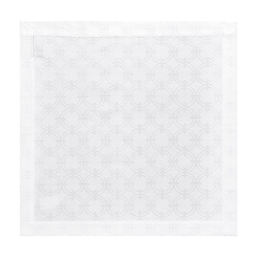 Le Jacquard Francais Anneaux White Napkin 20 X 20 Inch Set of Four 22552