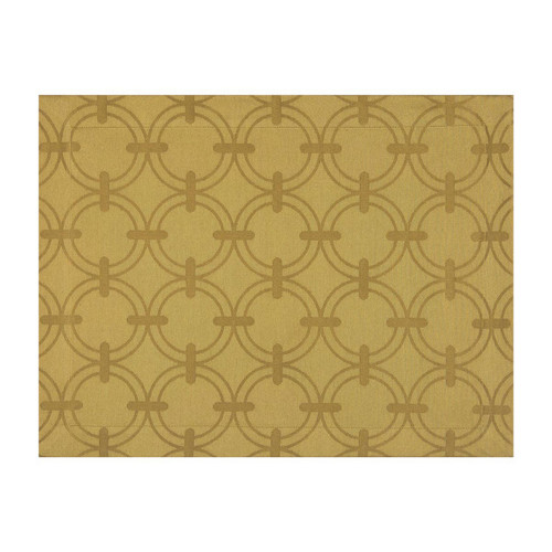 Le Jacquard Francais Anneaux Gold Placemat 14 X 19 Inch Set of Four 22561
