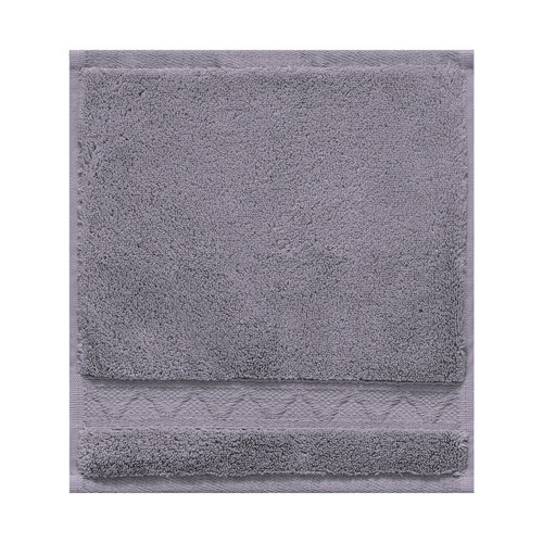 Le Jacquard Francais Caresse Mystic Purple Washcloth 12 X 12 Inch Set of Four 22830