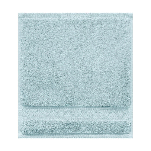 Le Jacquard Francais Caresse Scandinavian Blue Washcloth 12 X 12 Inch Set of Four 22831