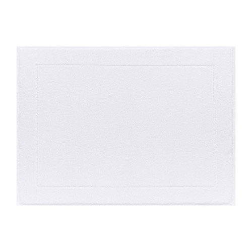 Le Jacquard Francais Caresse White Bath Mat 23 X 31 Inch 22869