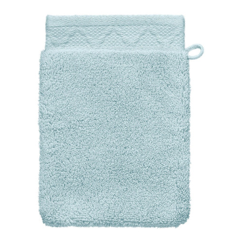 Le Jacquard Francais Caresse Scandinavian Blue Wash Mitt 6 X 7 Inch Set of Four 22939