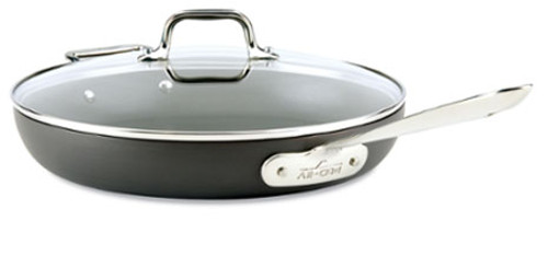 All Clad HA1 Nonstick 12 Inch Fry Pan with lid E7859664
