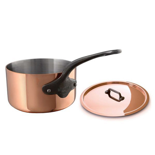 Mauviel M250C Saucepan & Lid 24cm 9.4 Inch 6.3 Qt.