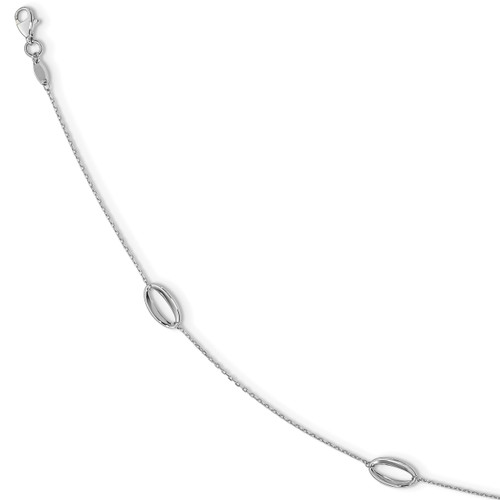 1 inch Extender Anklet 14k Polished White Gold LF1228-10