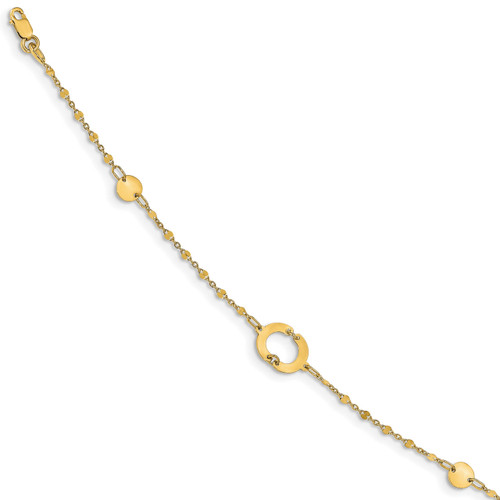 1 inch Extender Anklet 14k Polished Gold LF1230-10