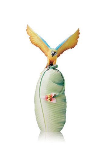 Franz Porcelain Bright and Spirited
Blue-and-yellow
Macaw Porcelain Vase FZ03688
