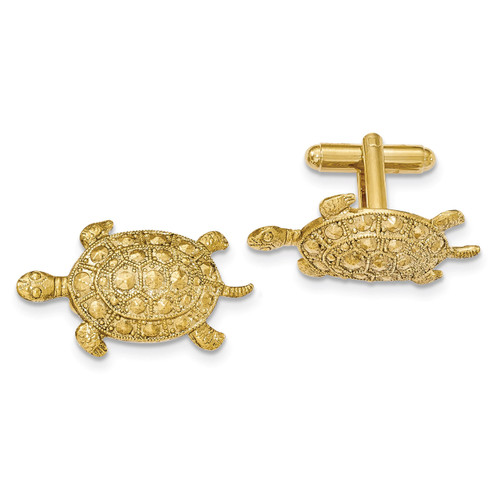 Textured Turtle Cufflinks Gold-tone BF2707